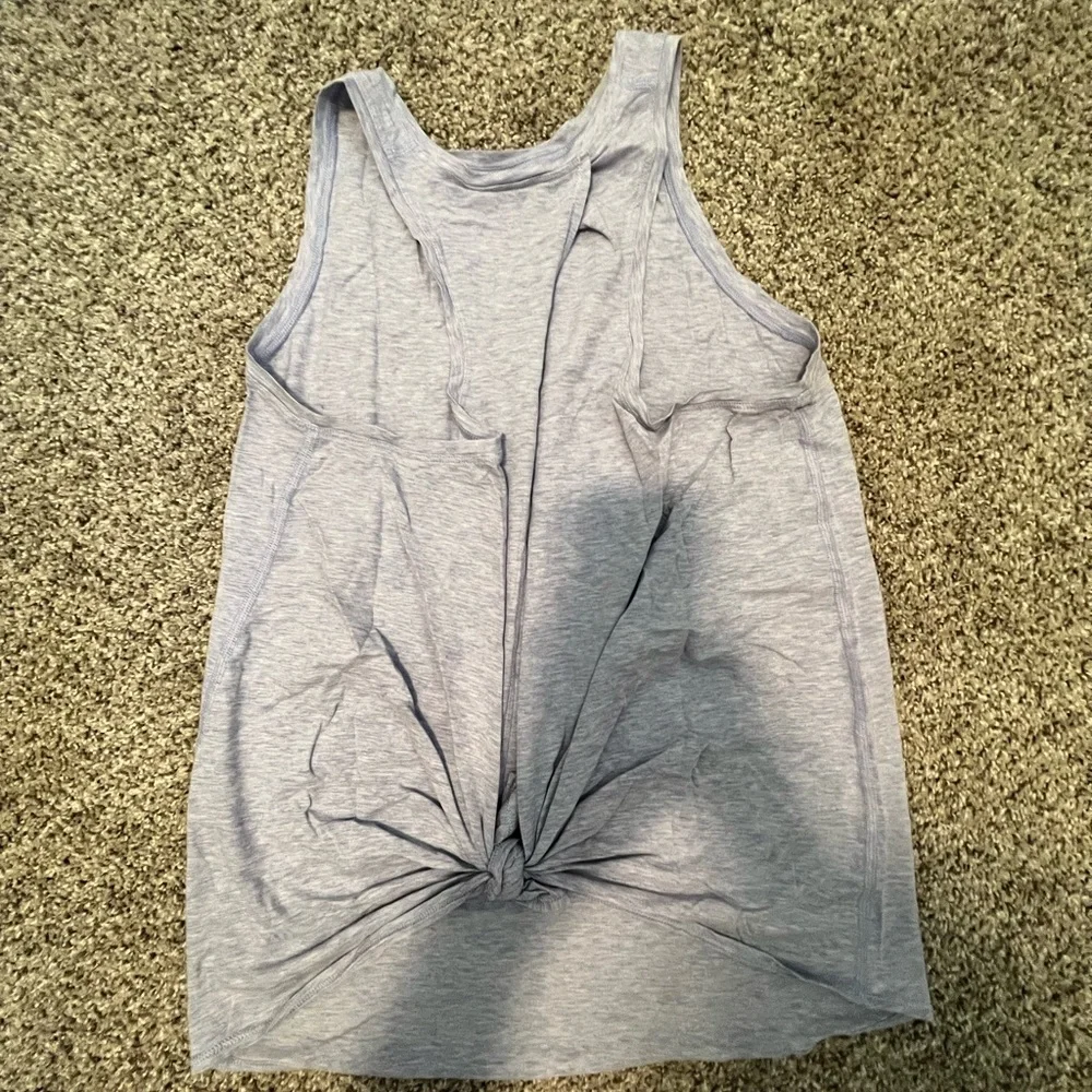 lululemon athletica Heather Purple tie back Tank Top